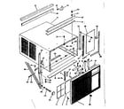 Kenmore 25366901 cabinet & front parts diagram