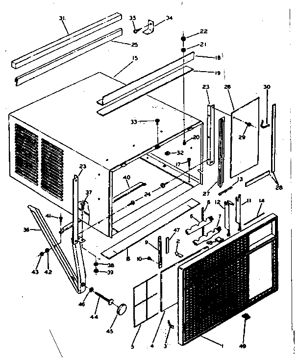 Cabinet & front parts