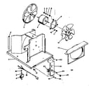 Kenmore 25368050 electrical system & air handling parts diagram