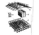 Kenmore 58771000 rack assemblies diagram