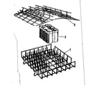 Kenmore 58771010 rack assemblies diagram