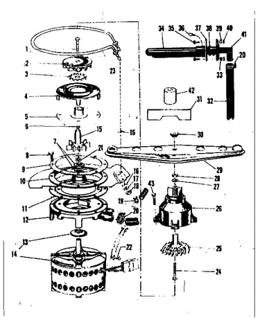 Motor, heater & spray arm details