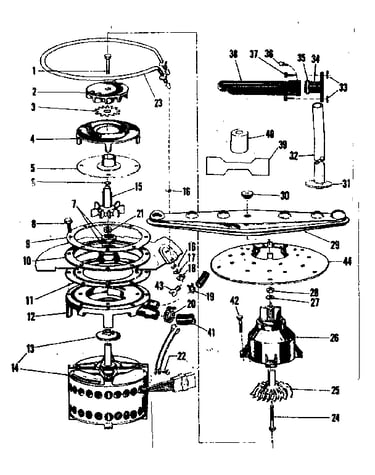 Motor, heater & spray arm details