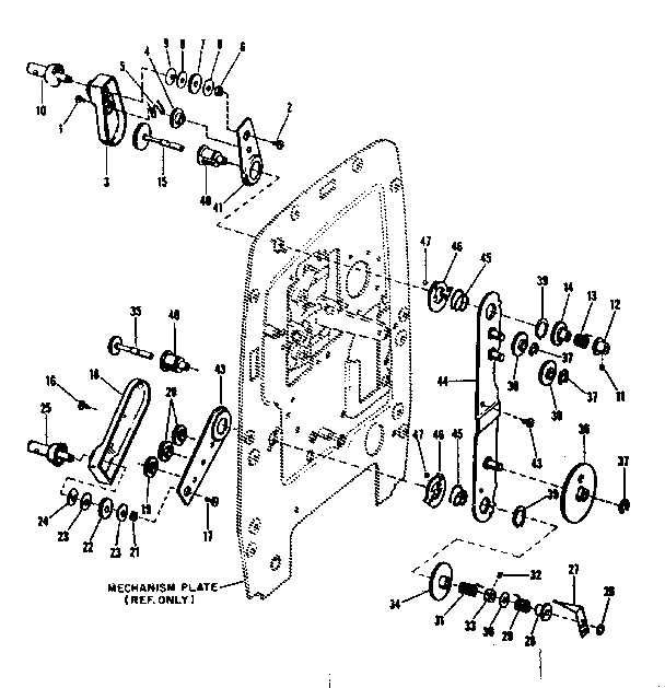 Reel arms and gears