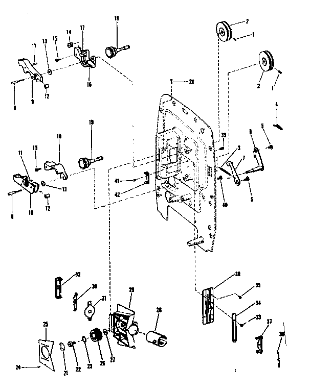 Sprockets, loop formers, and lens carrier