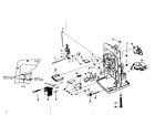 LXI 58492030 lamphouse and main frame parts diagram