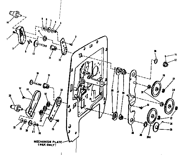 Reel arms and gears