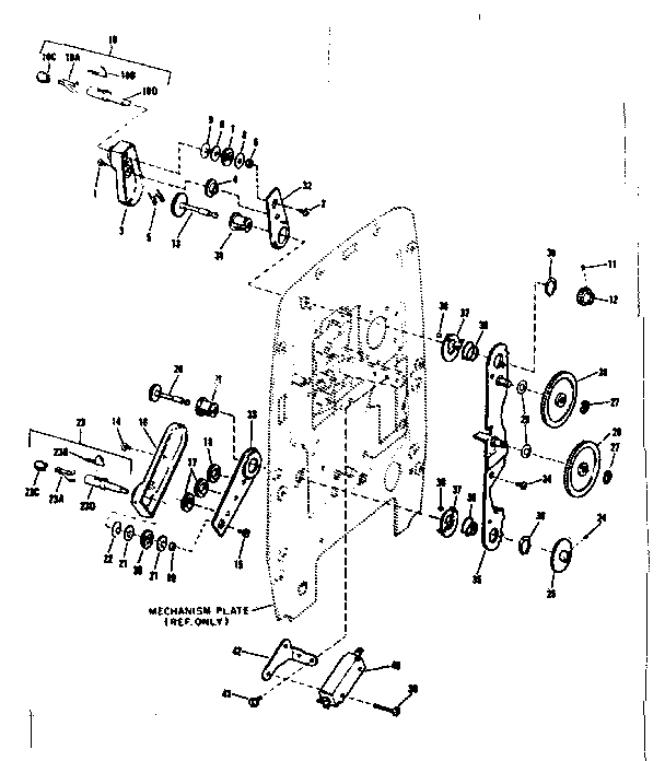 Reel arms and gears