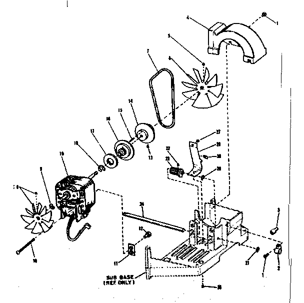 Motor, fan, and speed control