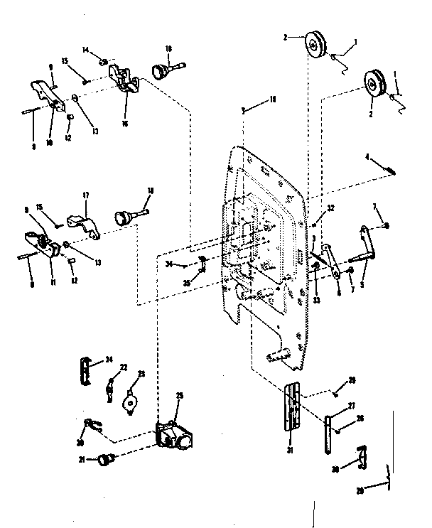 Sprockets, loop formers and lens carrier