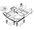 Sears 60358013 tray & feet diagram