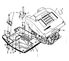 Sears 60358013 case upper, tray & components diagram
