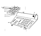 Sears 60358380 keytops and keyboard cover diagram