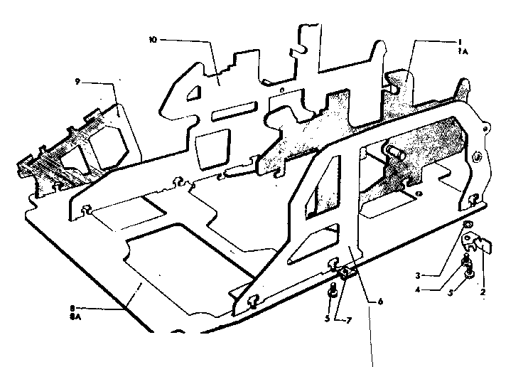 Side frames and base plate