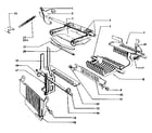 Sears 60358380 universal bar calculation racks and transfer levers diagram