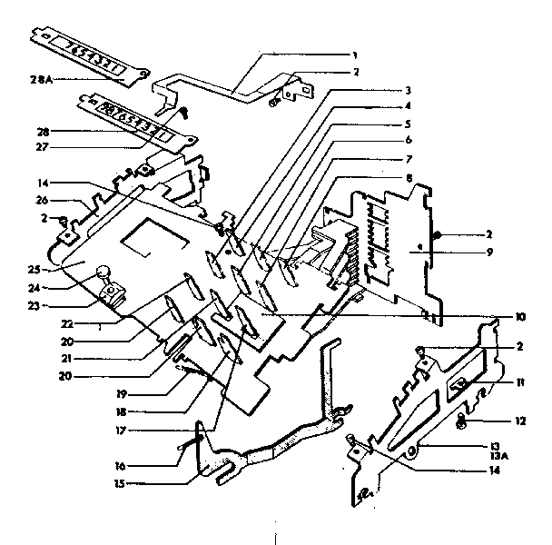 Keylevers and keyboard