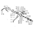 Sears 60358380 main shaft and clutch diagram