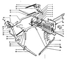 Sears 60358390 stop section and stop section restoring mechanism diagram