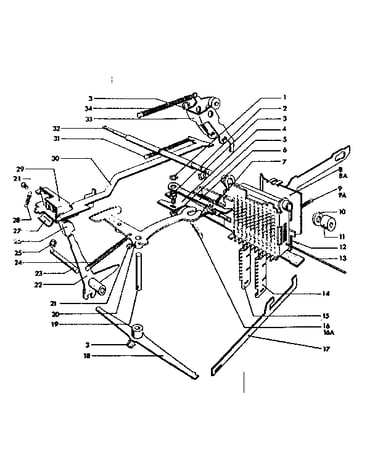 Stop section and stop section restoring mechanism