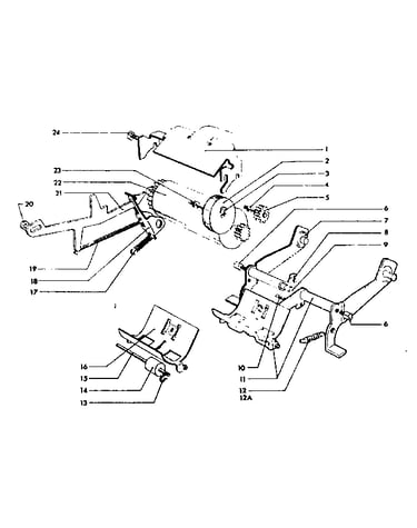 Platen feed and tally roll arms