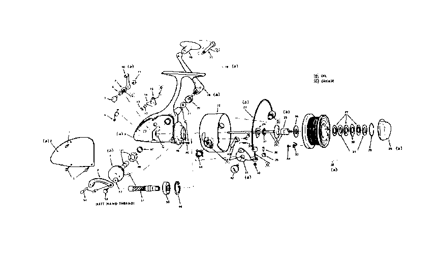 930 spinning reel assembly