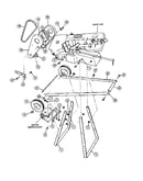 Pulley, handle, and wheel assembly