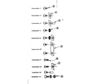 Sears 69660013 fastener combinations diagram