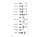 Sears 69660014 fastener combinations diagram