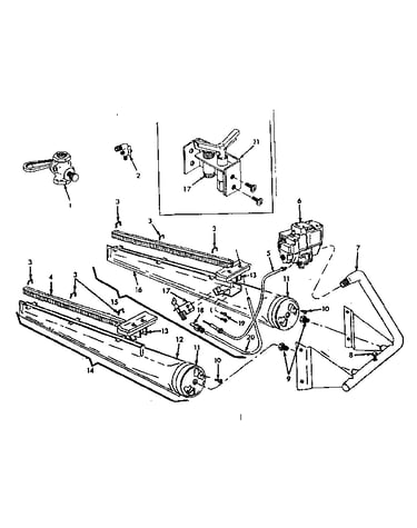 Gas burners and manifold