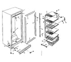 Kenmore 7576435301 cabinet diagram