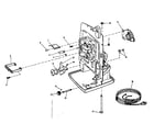 LXI 58492060 lamphouse and main frame parts diagram
