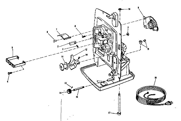 Lamphouse and main frame parts