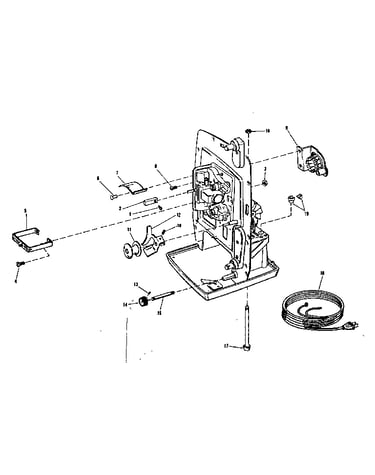 Lamphouse and main frame parts