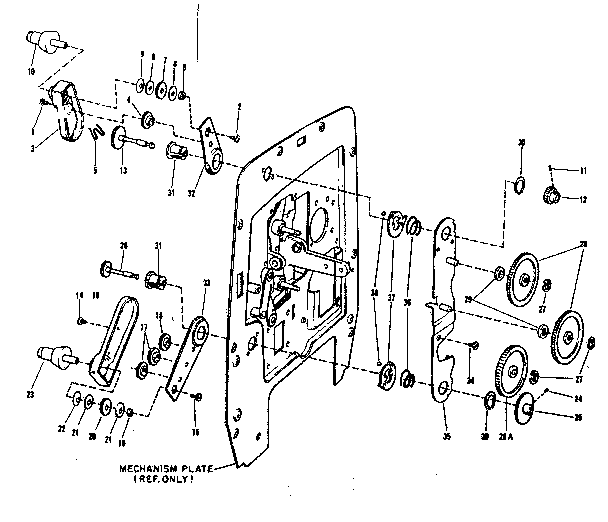 Reel arms and gears