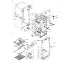 Kenmore 106L8AL5-F refrigerator cabinet parts diagram