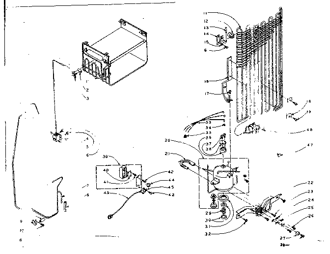 Refrigerator unit parts