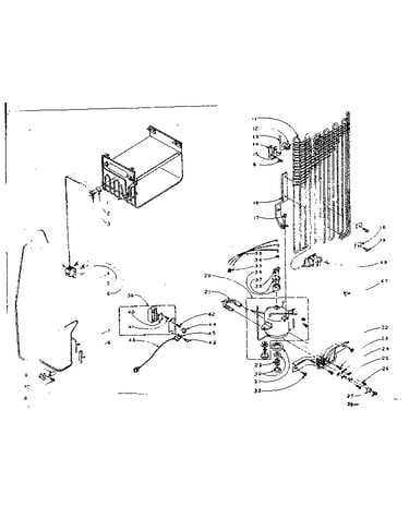 Refrigerator unit parts
