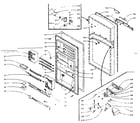 Kenmore 106L12FL-F refrigerator door parts diagram