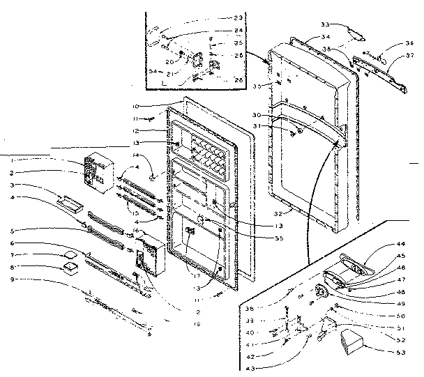 Refrigerator door parts