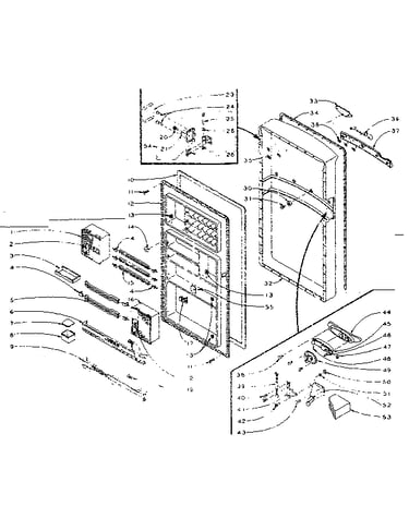 Refrigerator door parts