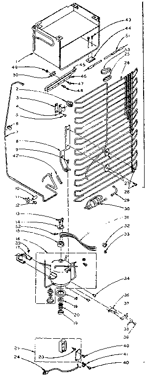 Refrigerator unit parts