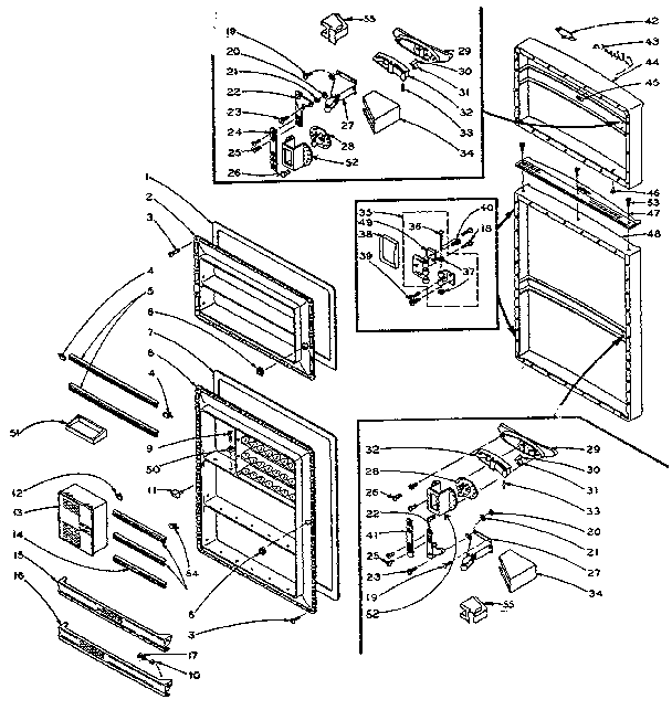 Refrigerator door parts