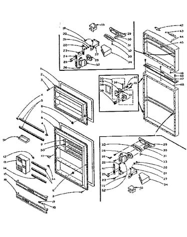 Refrigerator door parts