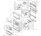 Kenmore 106L13TDL1-F refrigerator door parts diagram