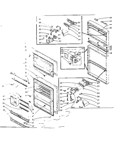Refrigerator door parts