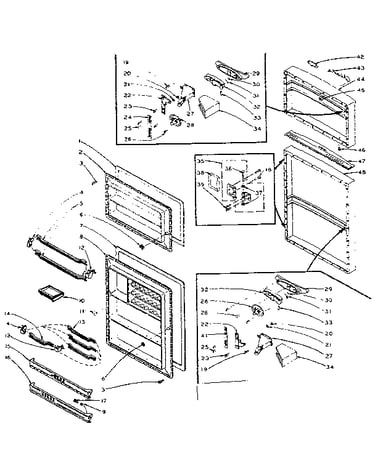 Refrigerator door parts