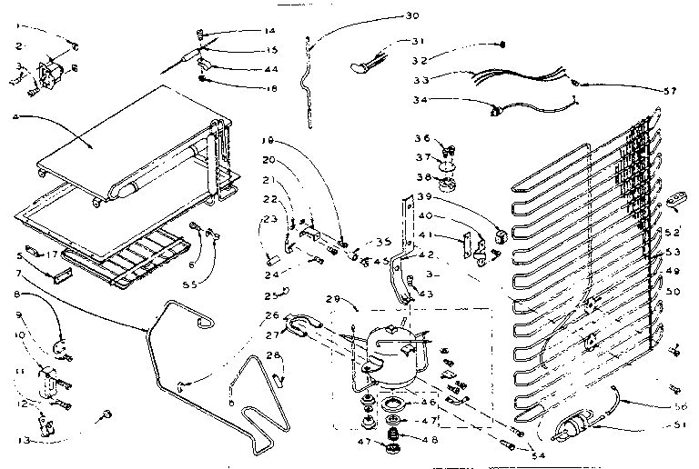 Refrigerator unit parts