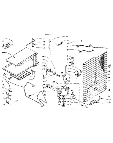 Refrigerator unit parts
