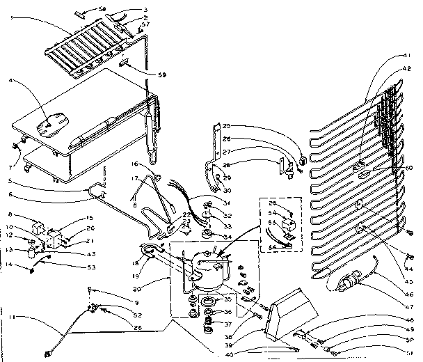 Refrigerator unit parts