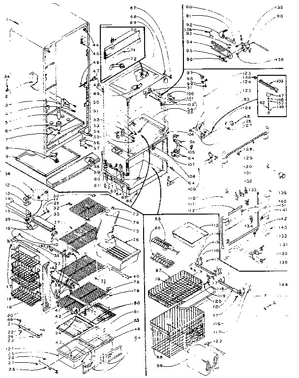 Refrigerator cabinet parts